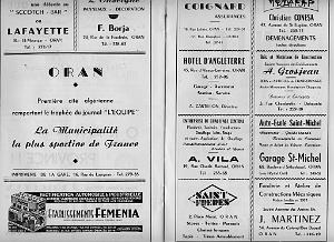 ORAN 5 MAI 1957 PLAQUETTE D INAUGURATION DU STADE MUNICIPAL  (13)